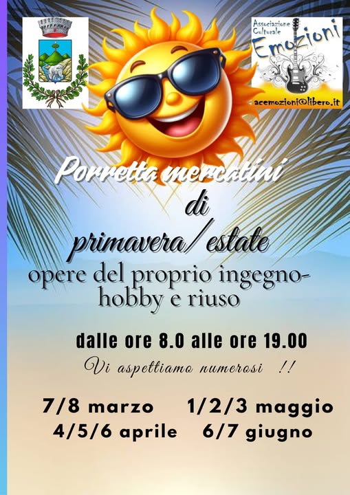 PORRETTA MERCATINI ESTATE PRIMAVERA