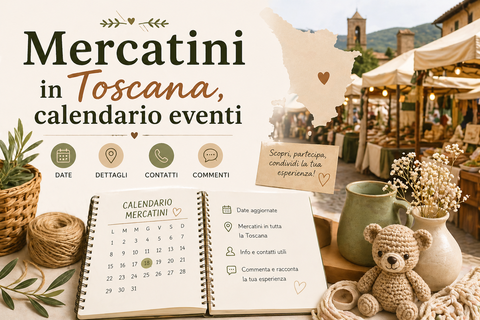 Calendario degli eventi per hobbisti
