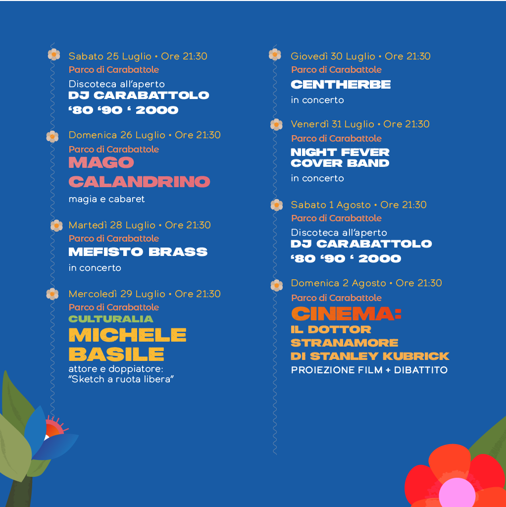 Locandina del mercatino CARABATTOLE LOVE PARK – AGLIANA