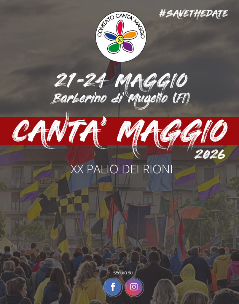 Locandina del mercatino IL CANTA’ MAGGIO -BARBERINO-