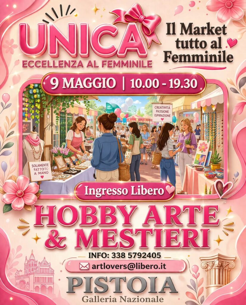 Locandina del mercatino UNICA PISTOIA