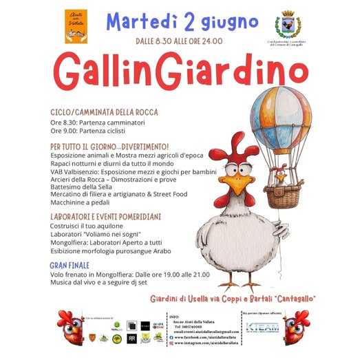 Locandina del mercatino GALLINGIARDINO -USELLA-