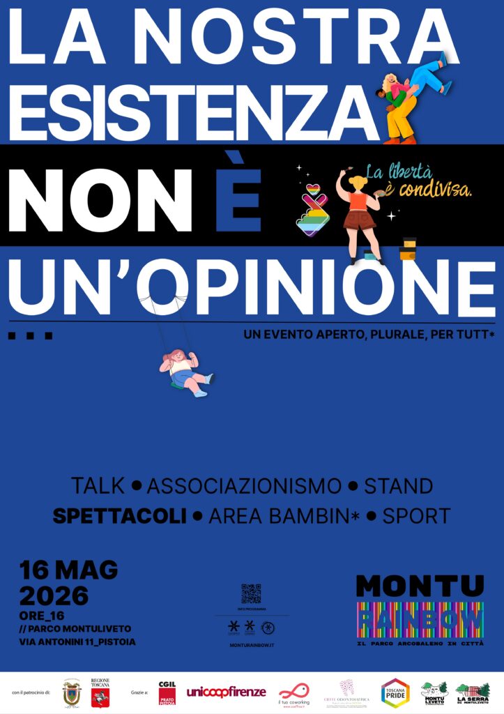 Locandina del mercatino MONTURAINBOW – PISTOIA-
