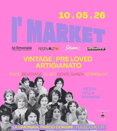 Locandina del mercatino I’MARKET LA LIMONAIA – FUCECCHIO-