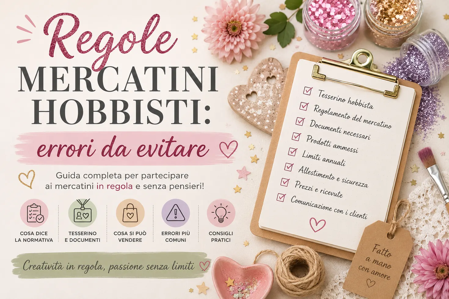 Regole mercatini hobbisti: errori da evitare prima di partecipare a un evento