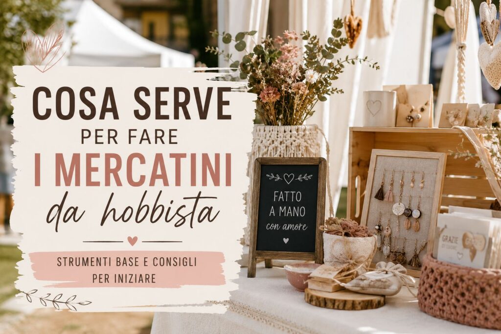 Cosa serve per fare i mercatini da hobbista: strumenti base, attrezzatura e consigli per iniziare