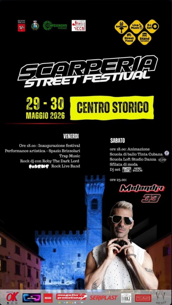 Locandina del mercatino SCARPERIA STREET FESTIVAL