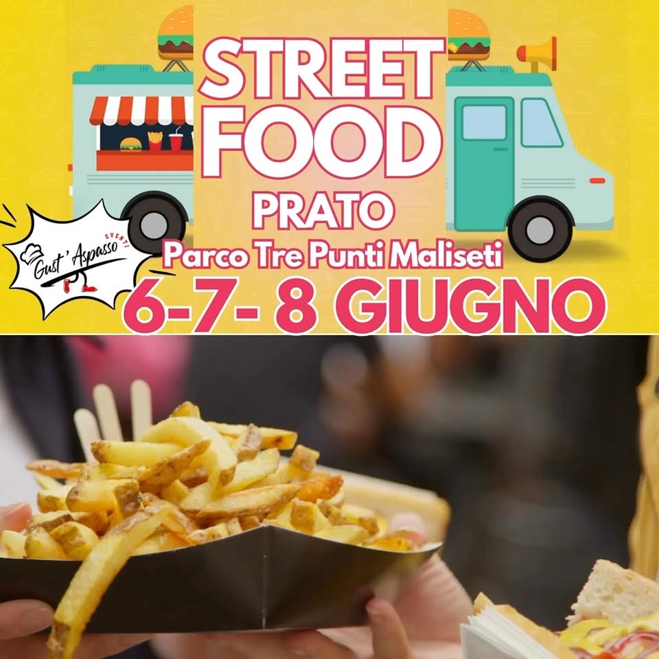 Locandina del mercatino STREET FOOD – PRATO –