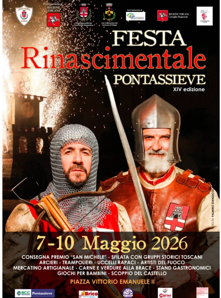 Locandina del mercatino FESTA RINASCIMENTALE -PONTASSIEVE