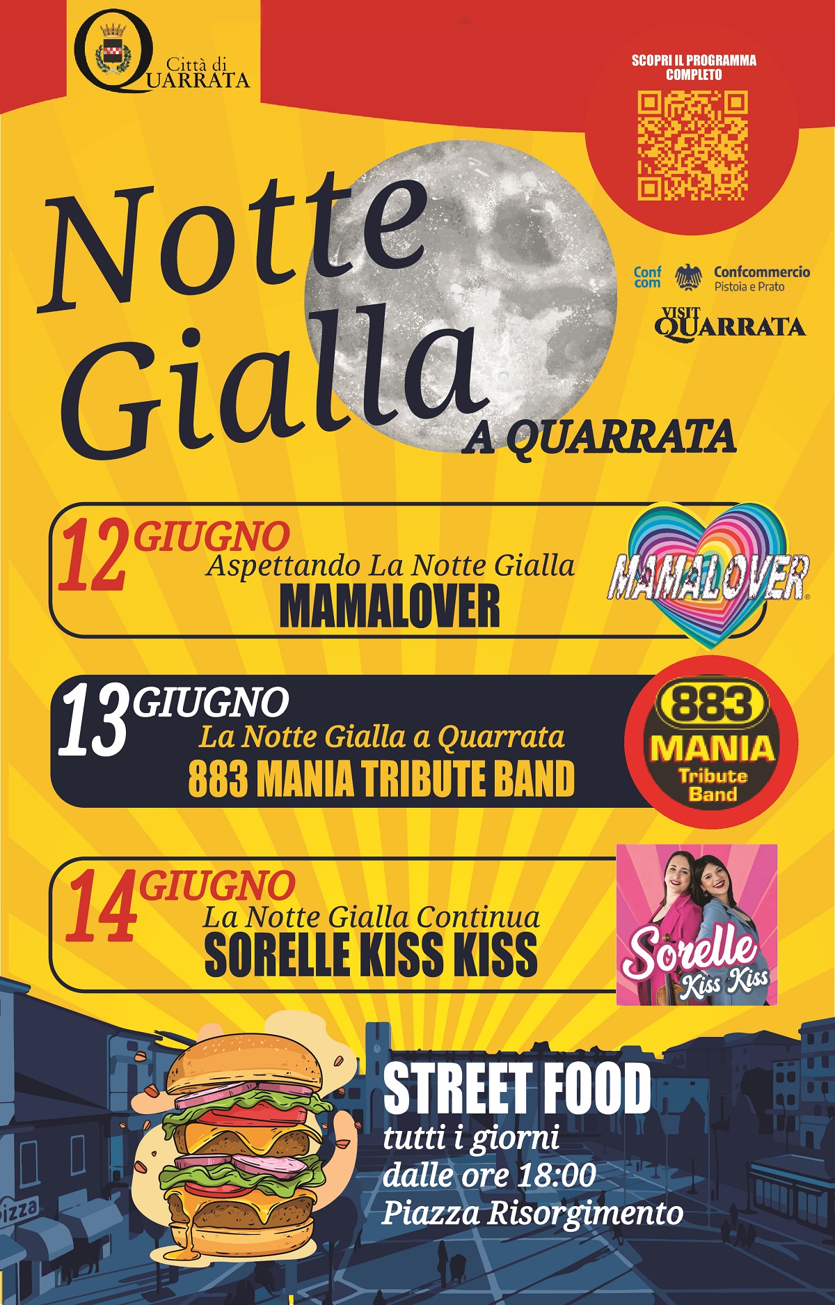 Locandina del mercatino NOTTE GIALLA QUARRATA