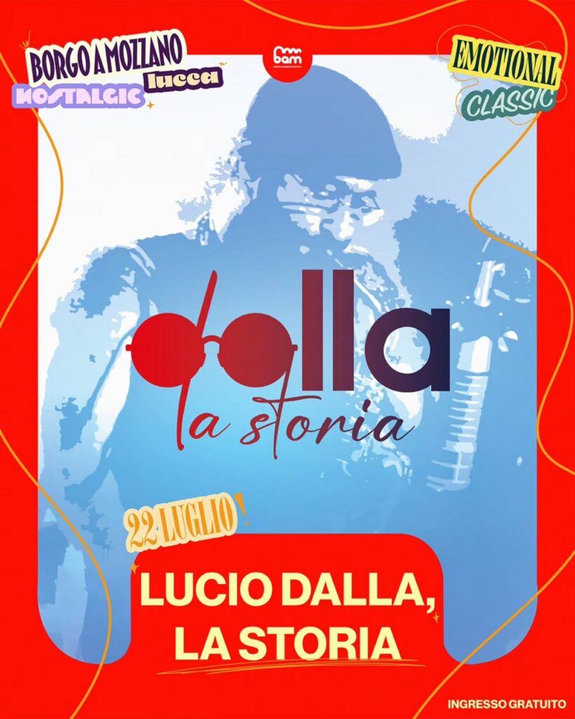 Locandina del mercatino BAM FESTIVAL – BORGO A MOZZANO – LU-