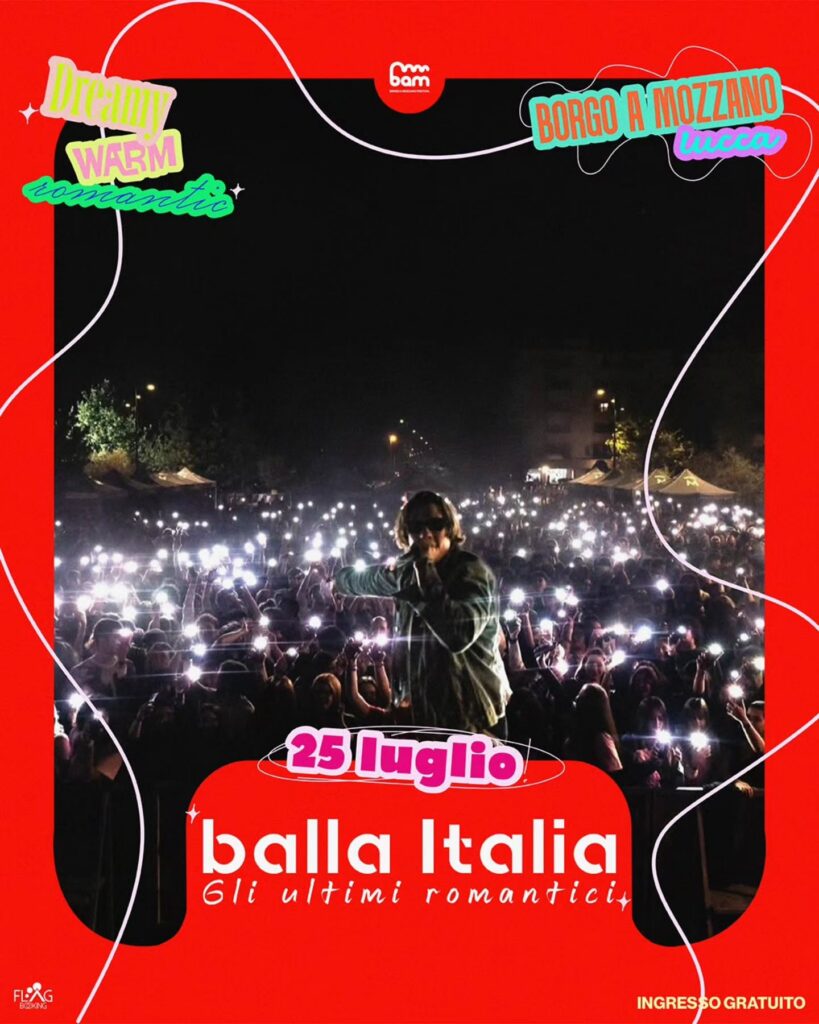 Locandina del mercatino BAM FESTIVAL – BORGO A MOZZANO – LU-
