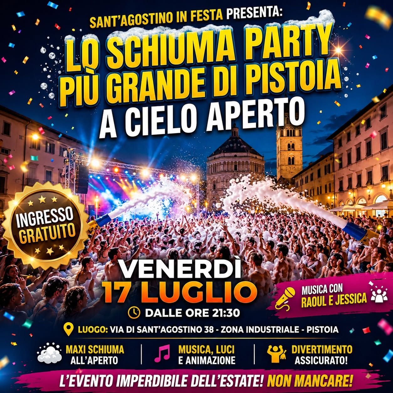 Locandina del mercatino SANT’AGOSTINO IN FESTA 2026 – PT –