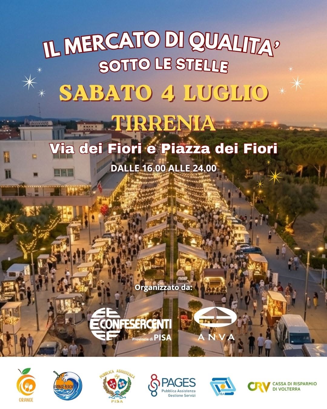 MERCATO SOTTO LE STELLE – TIRRENIA – PI-