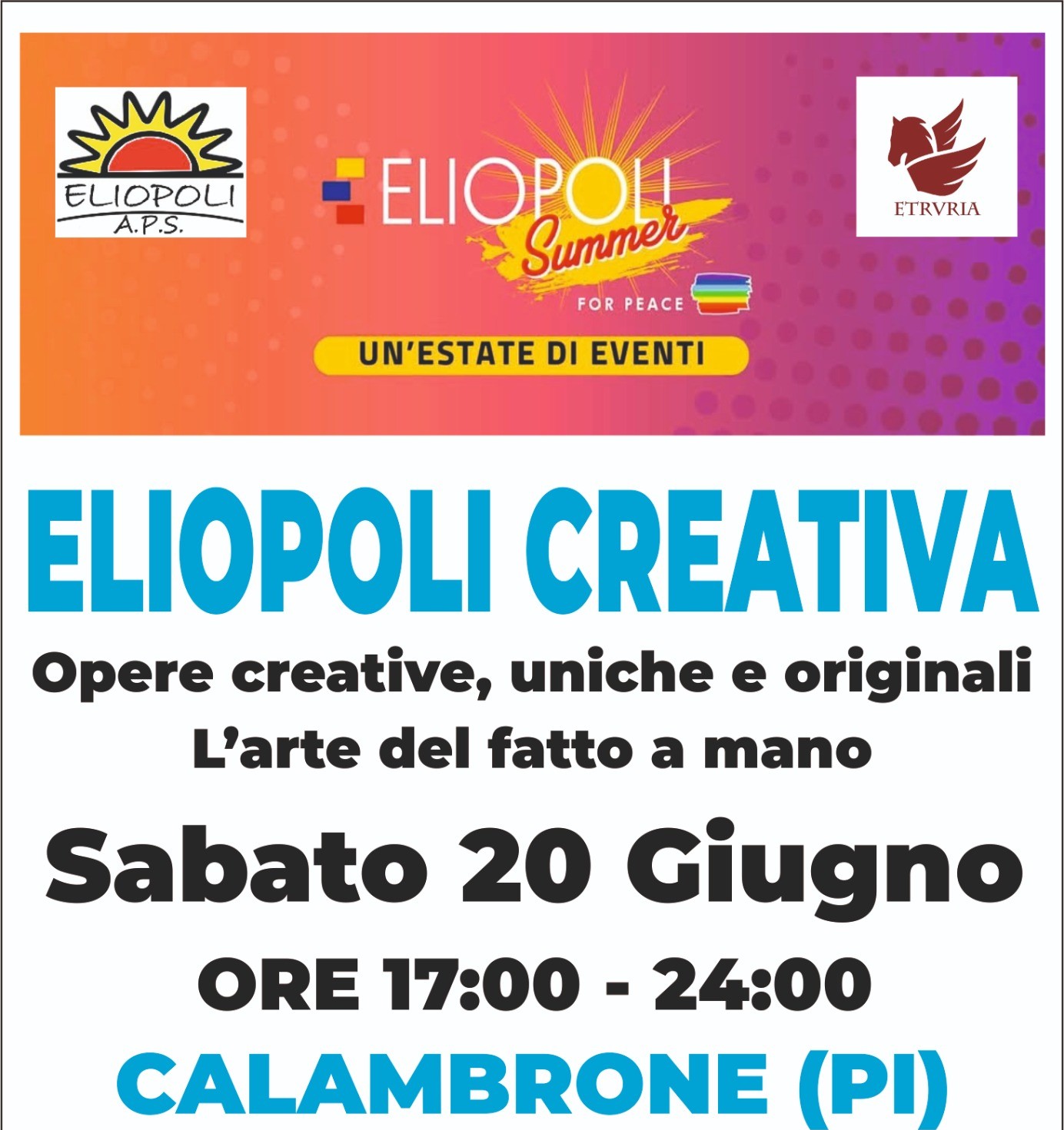 ELIOPOLI CREATIVA – CALAMBRONE -PI-