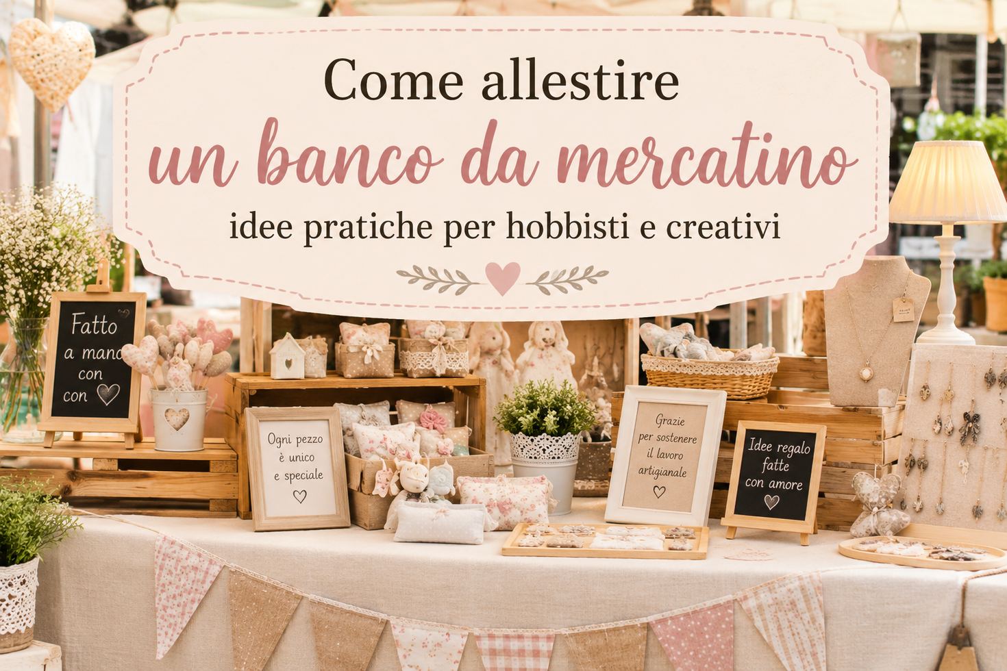 Come allestire un banco da mercatino: idee pratiche per hobbisti e creativi