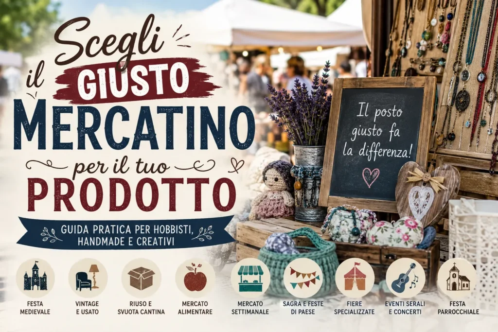 Scegli il giusto mercatino per il tuo prodotto: come capire dove vendere meglio