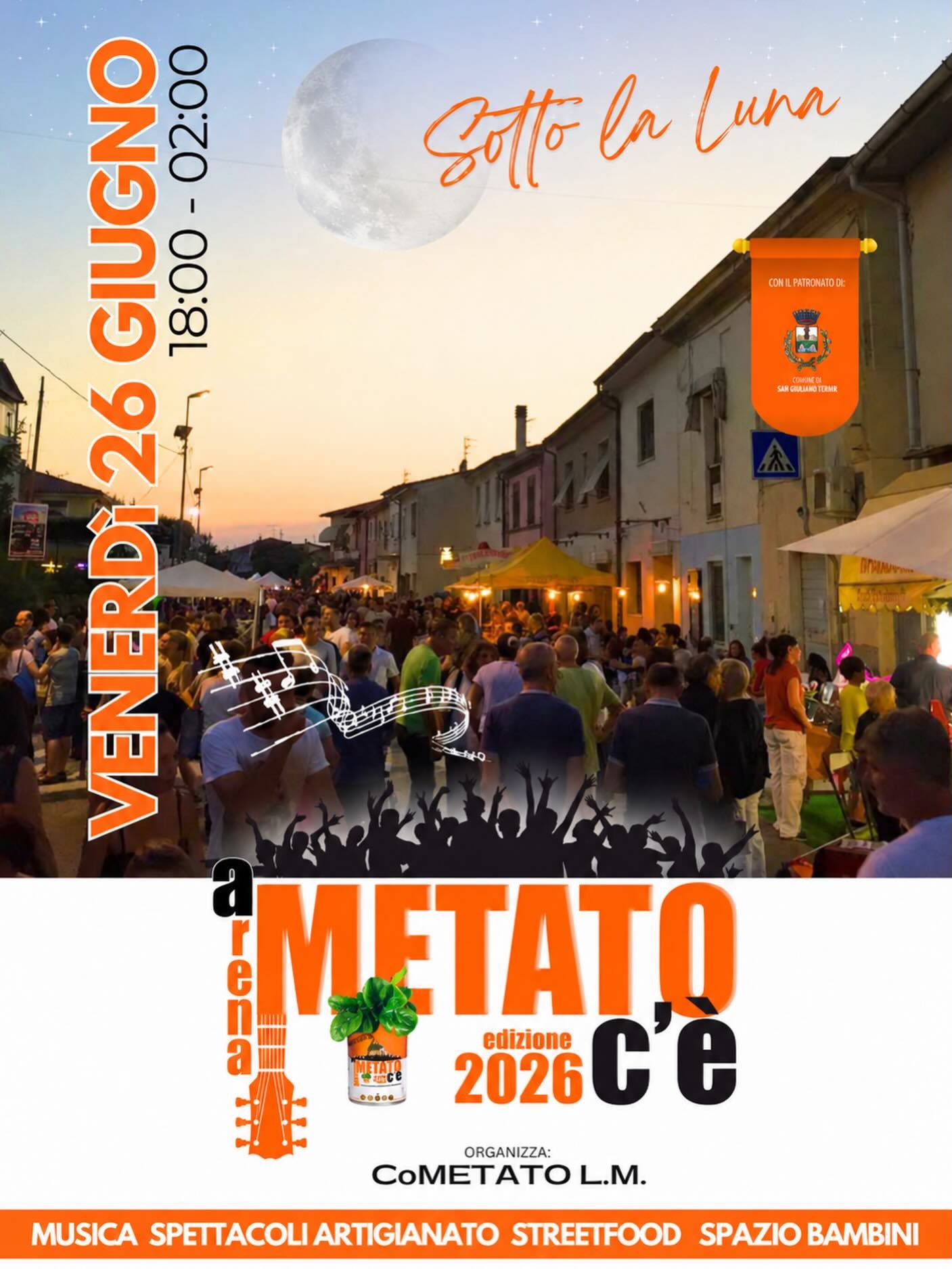 Locandina del mercatino ARENA METATO C’E’ – PISA –