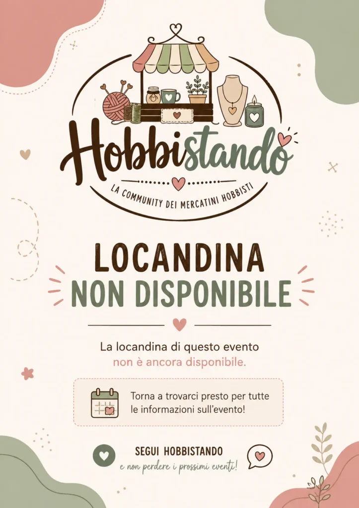 Locandina del mercatino INCONTRIAMOCI IN PINETA – VIAREGGIO