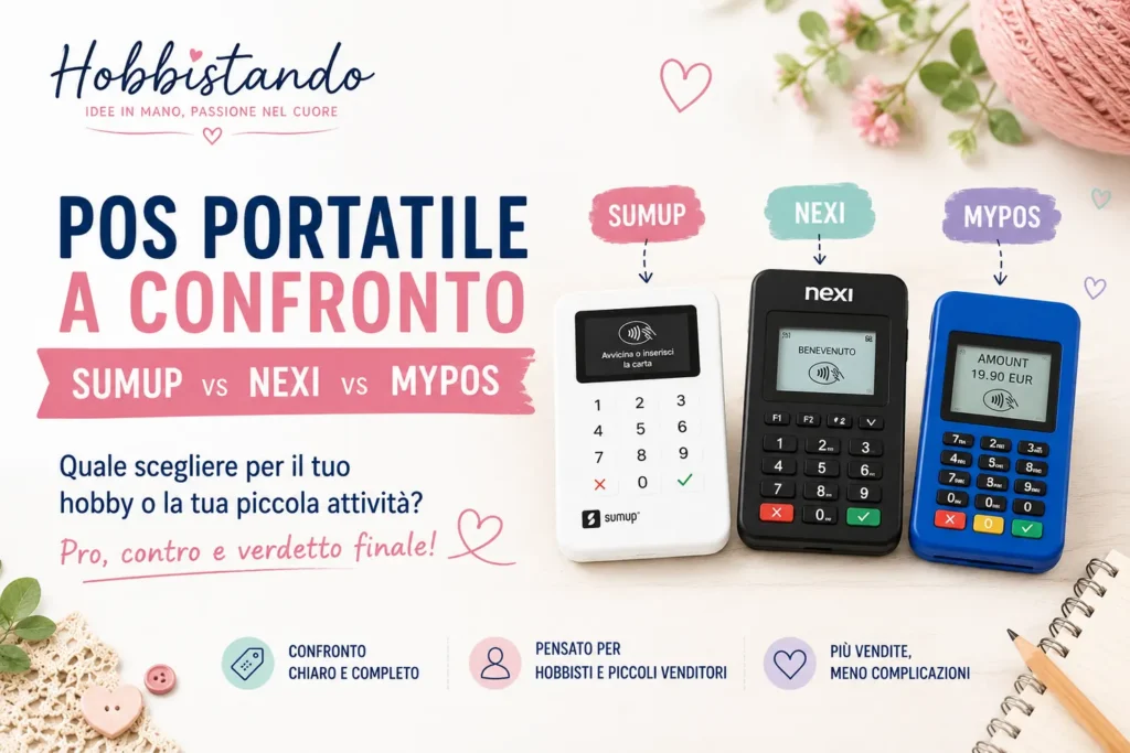 SumUp, Nexi o myPOS? Confronto tra tre POS portatili per hobbisti