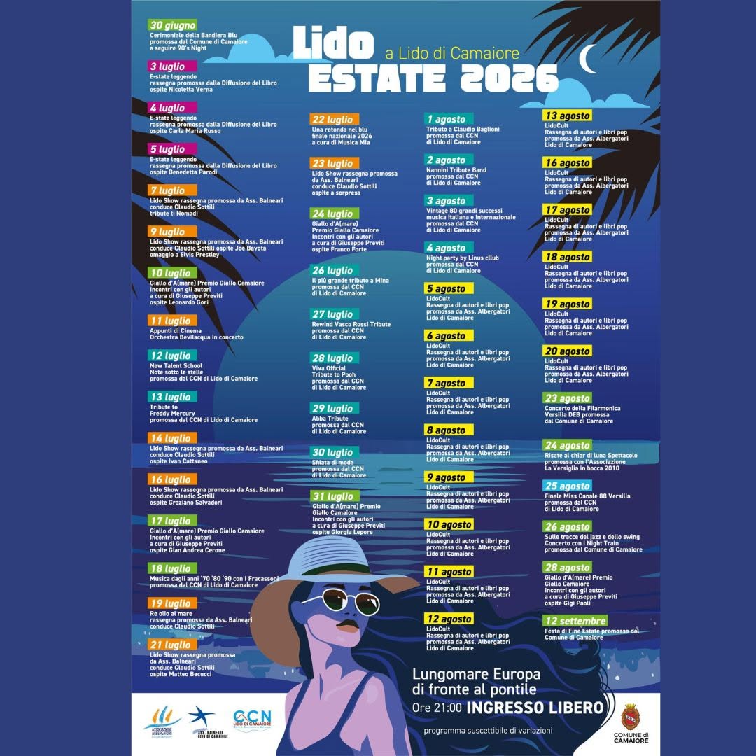 Locandina del mercatino LIDO DI CAMAIORE – LU-