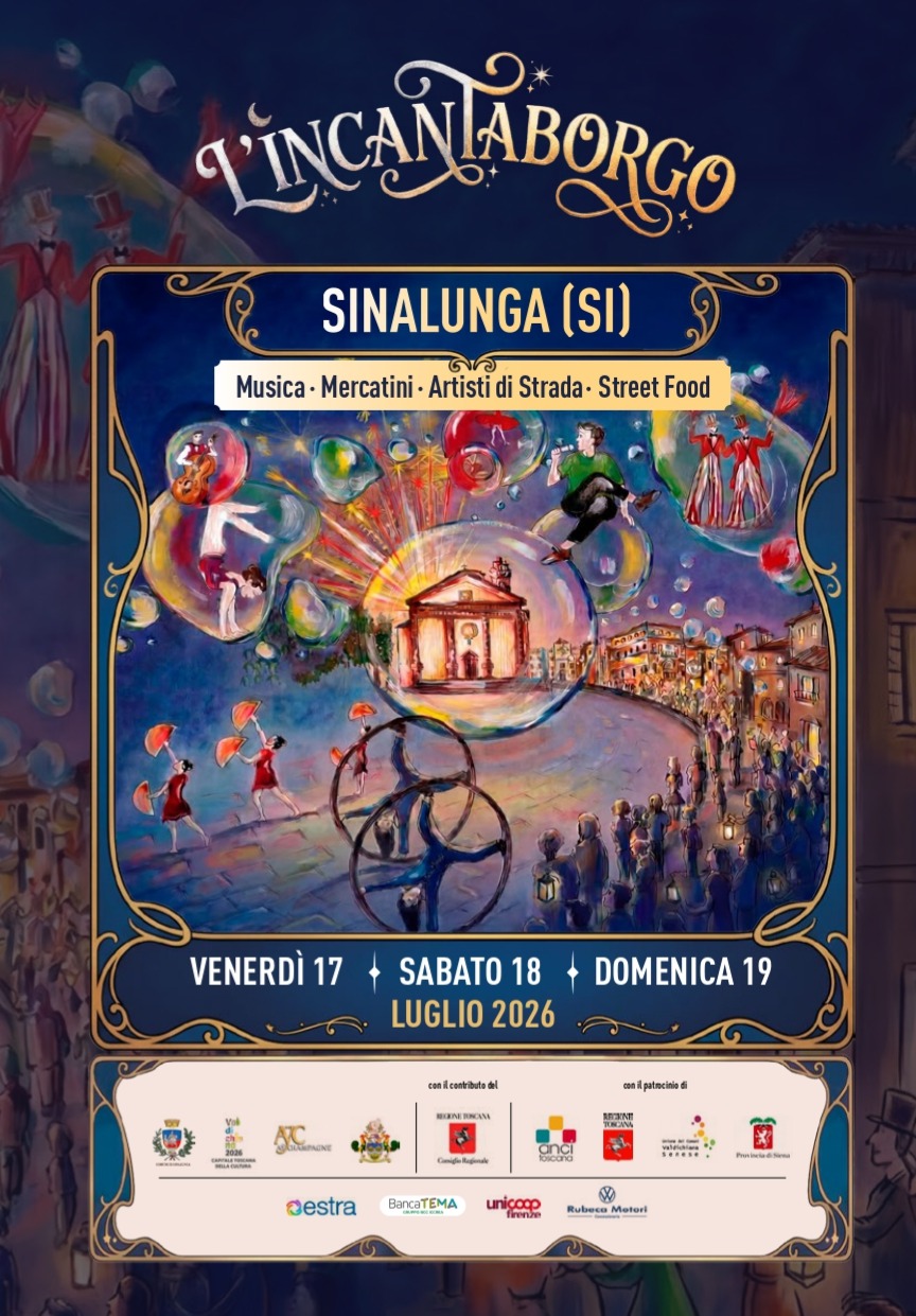 Locandina del mercatino L’INCANTABORGO – SINALUNGA – SI