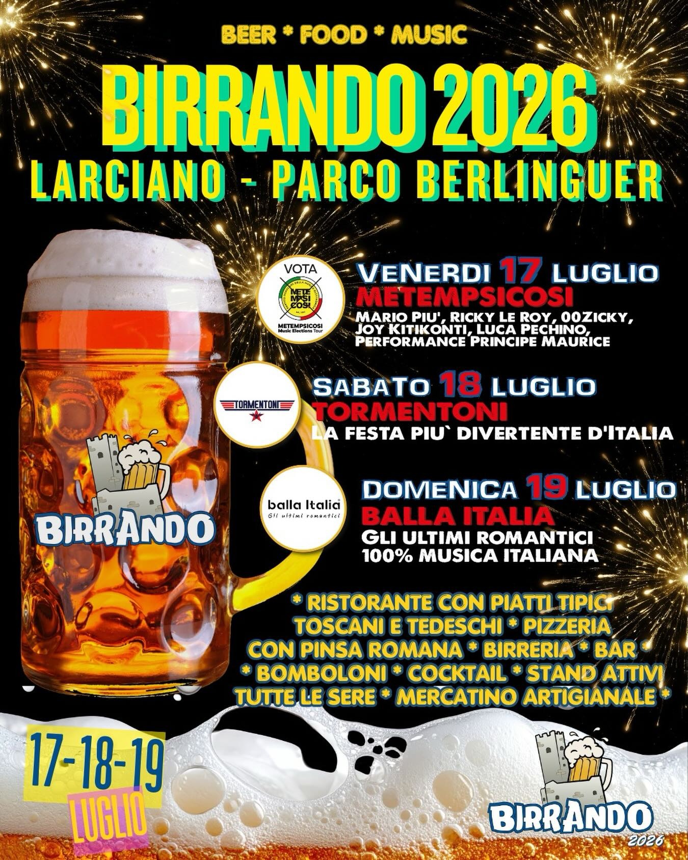 Locandina del mercatino BIRRANDO – LARCIANO – PT
