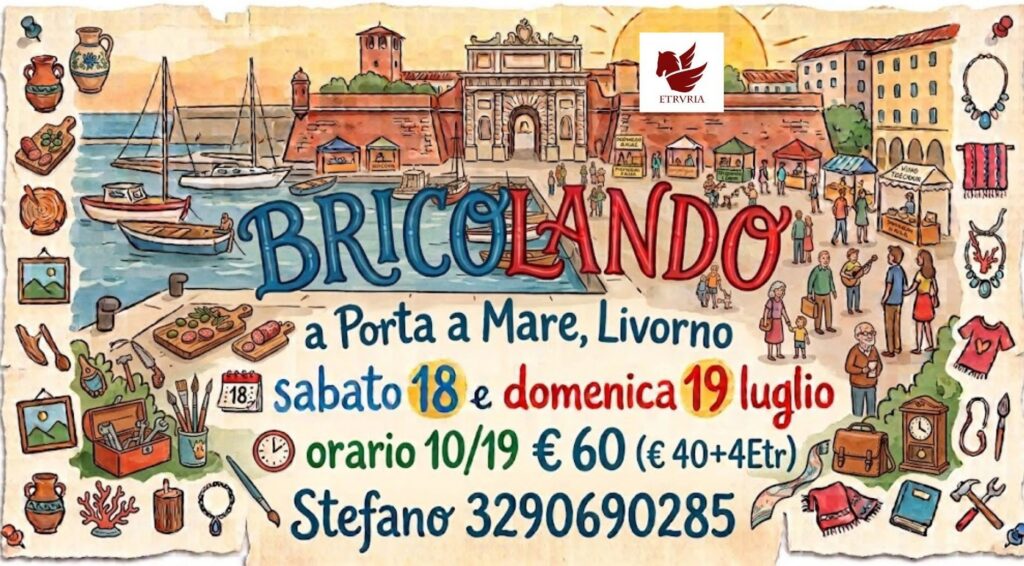 Locandina del mercatino Bricolando.