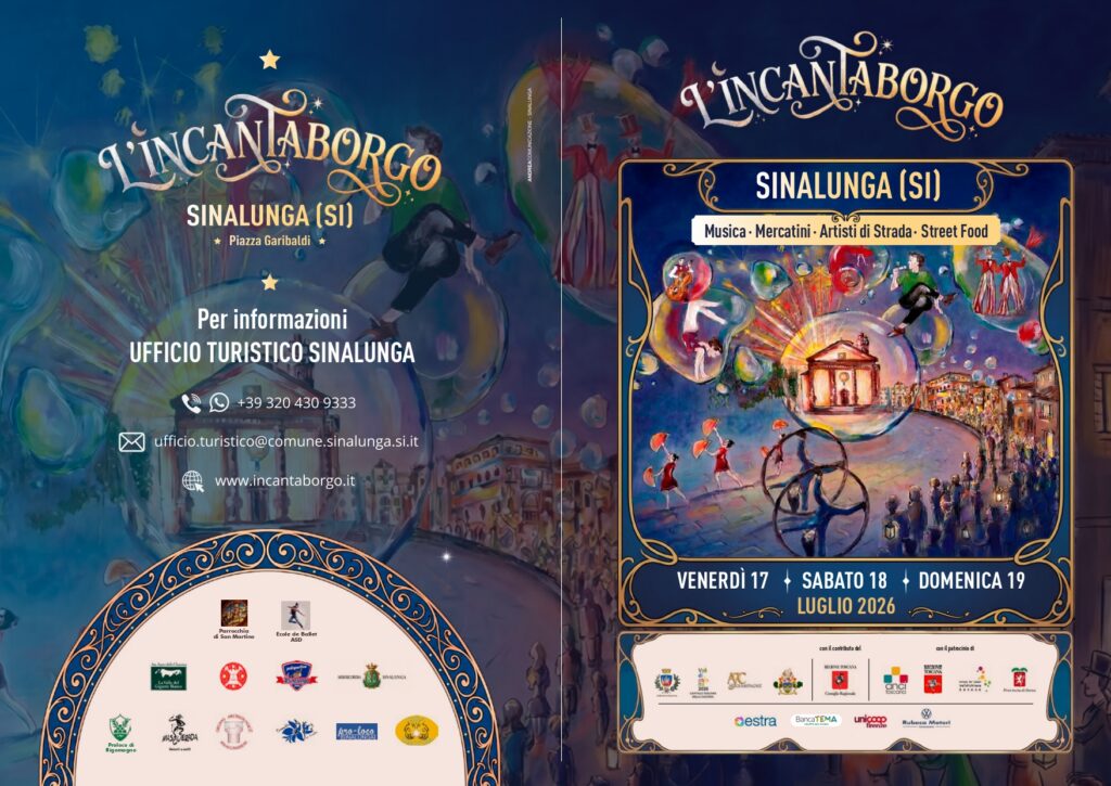 Locandina del mercatino L’INCANTABORGO – SINALUNGA – SI