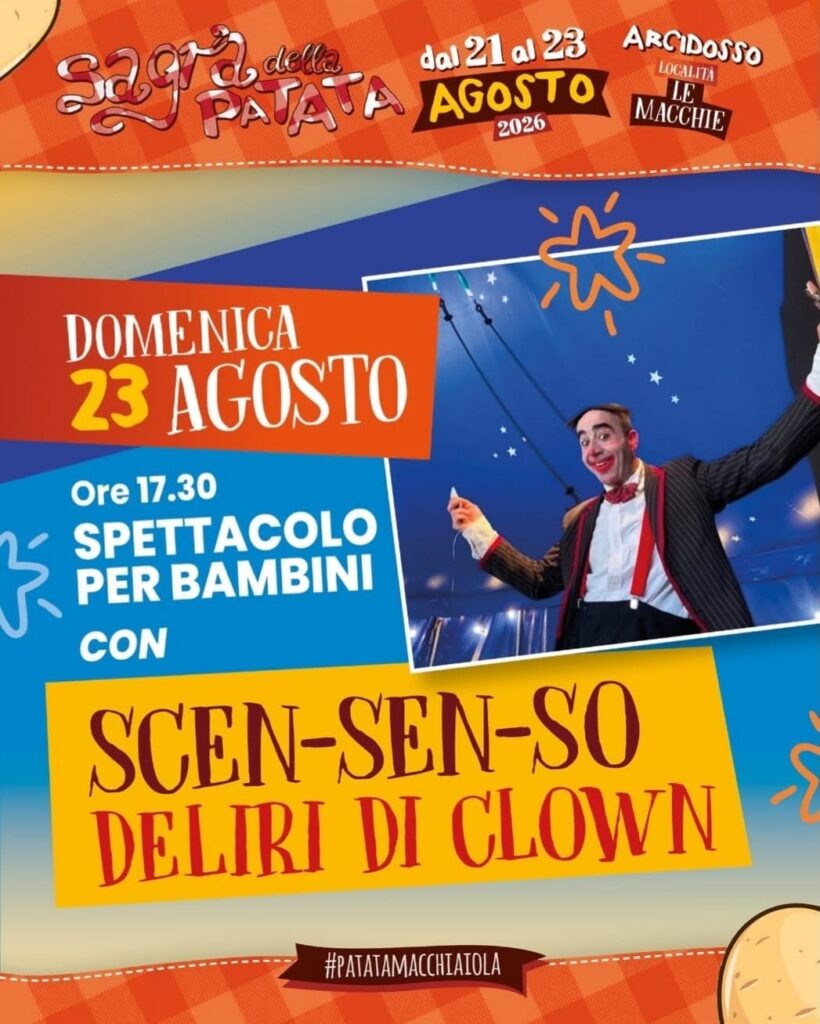 Locandina del mercatino SAGRA DELLA PATATA MACCHIAIOLA – ARCIDOSSO – GR