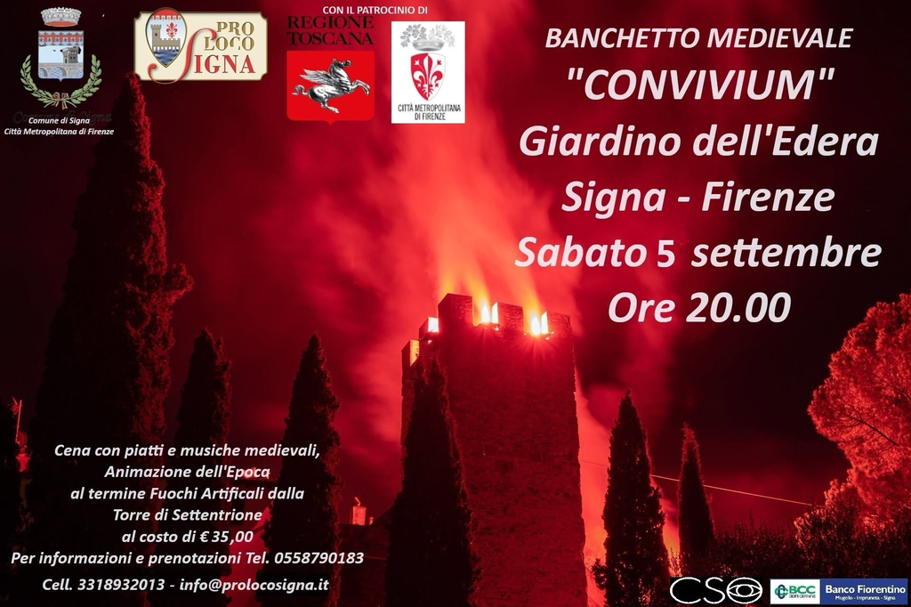 Locandina del mercatino 29ª FESTA MEDIEVALE NEL CASTELLO DI SIGNA – FI –