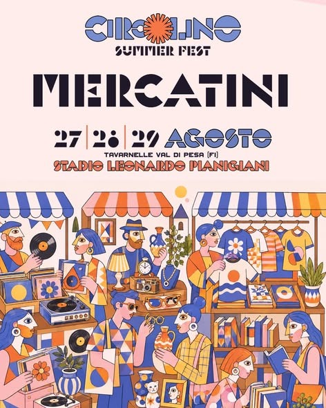 Locandina del mercatino CIRCOLINO SUMMER FEST 2026 – TAVARNELLE VAL DI PESA – FI