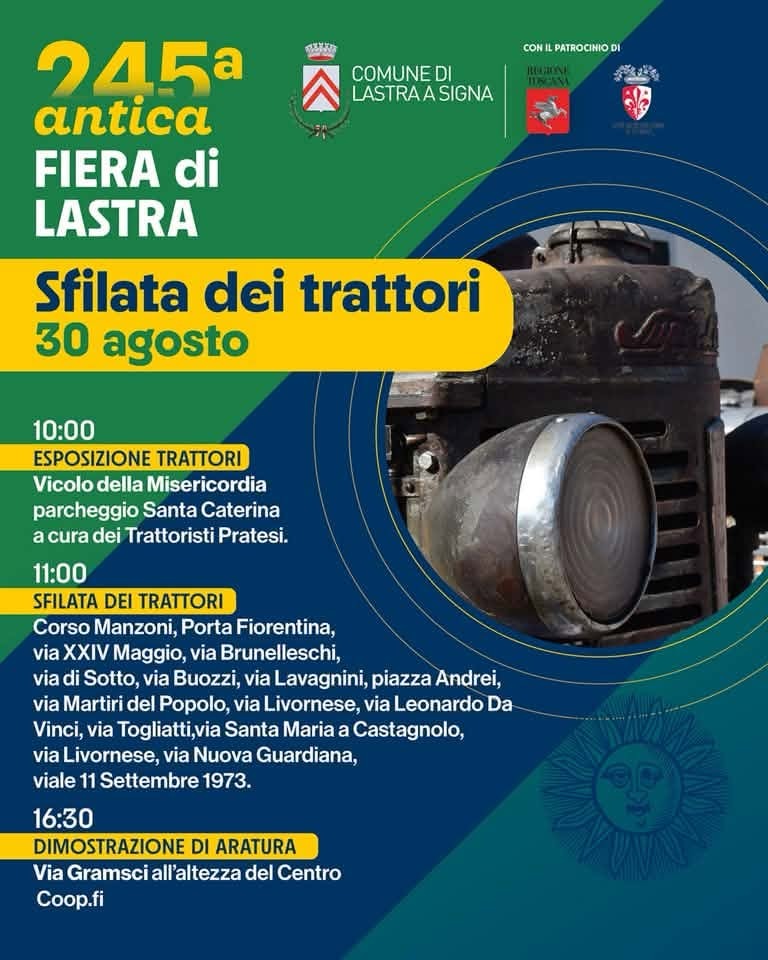 Locandina del mercatino ANTICA FIERA DI LASTRA – LASTRA A SIGNA – FI-