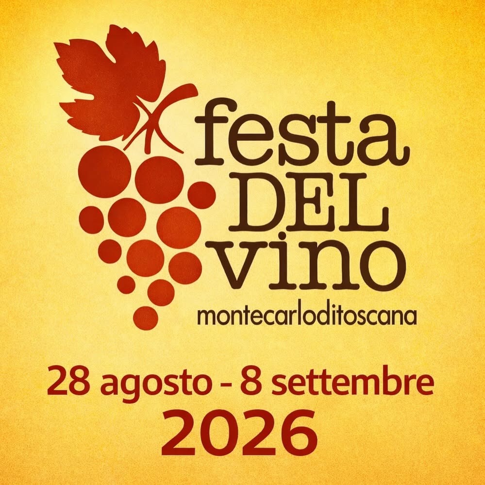 Locandina del mercatino FESTA DEL VINO DI MONTECARLO – LU –