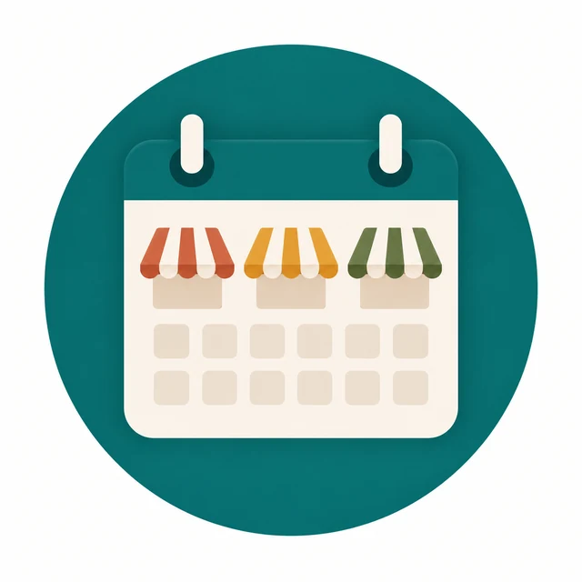 Icona calendario dei mercatini