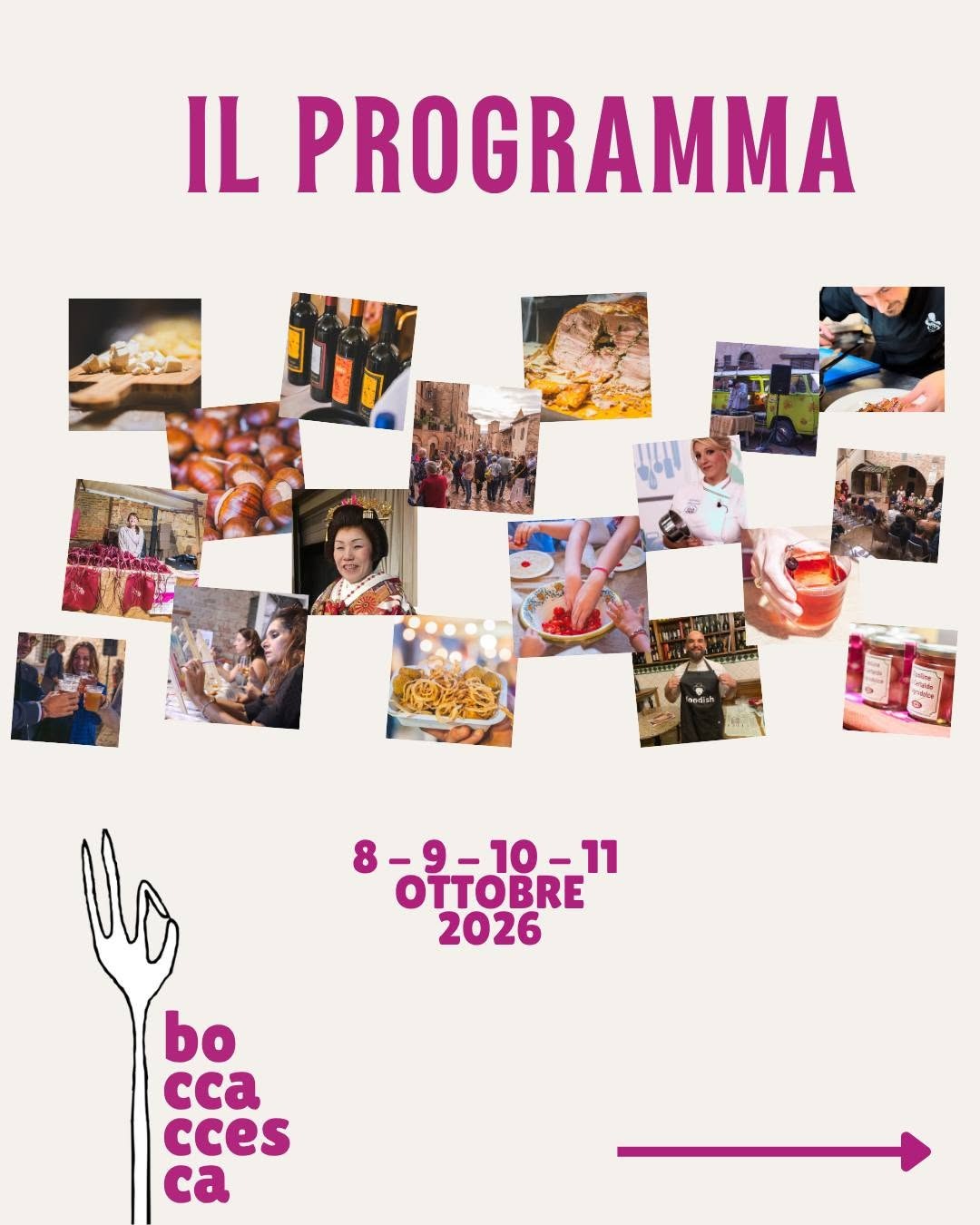 Copertina del programma Boccaccesca a Certaldo, 8–11 ottobre 2026